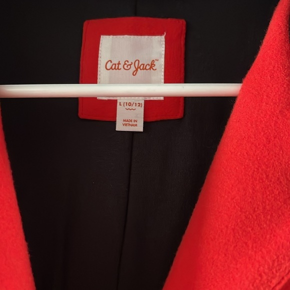 Cat & Jack Girls Button Down Coat - Picture 4 of 7